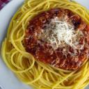 Pulykahsos bolognai spagetti